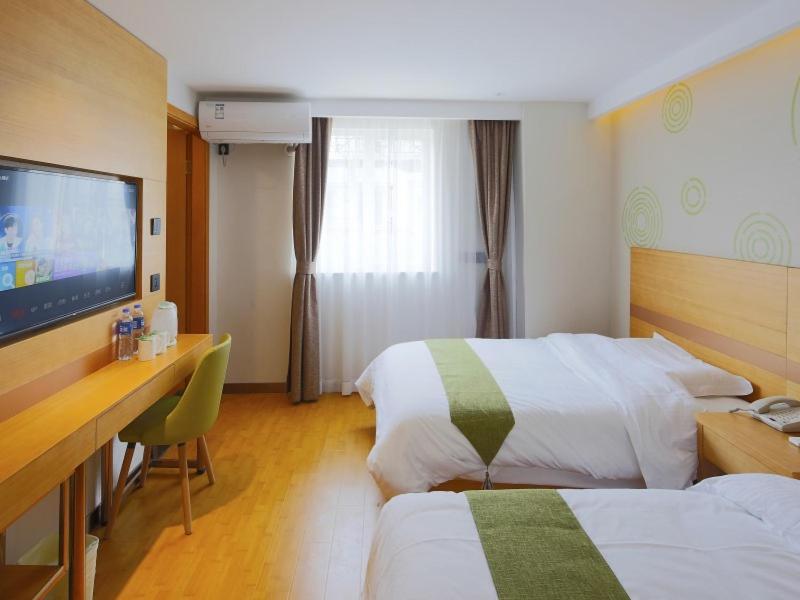 Greentree Inn Shanghai Jingan District Qipu Road Tiantong Road Subway Station Express Hotel Exteriör bild